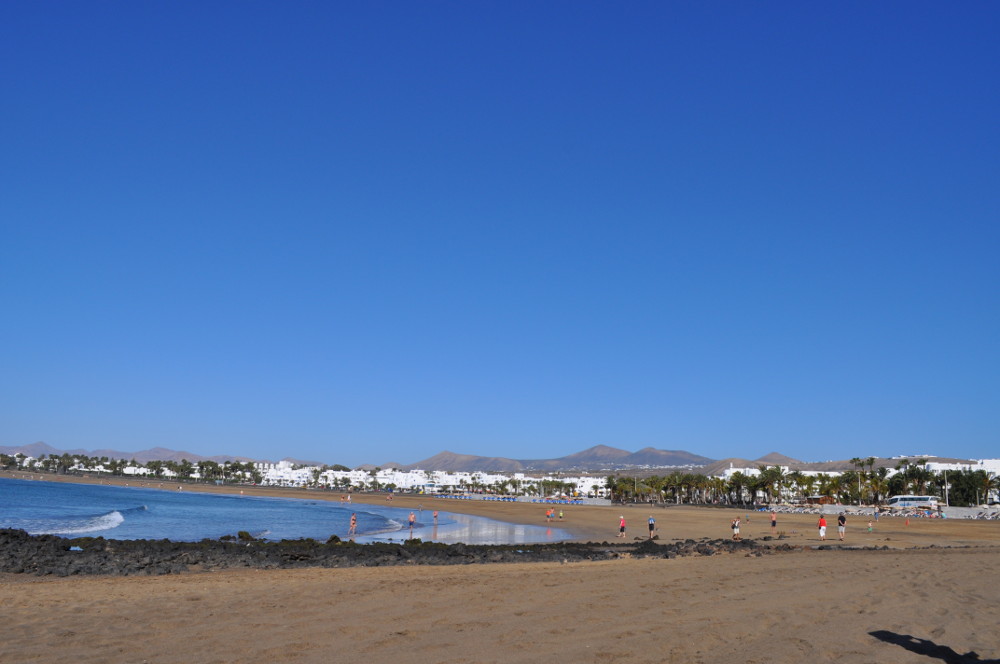 One of the beaches on Lanzarote